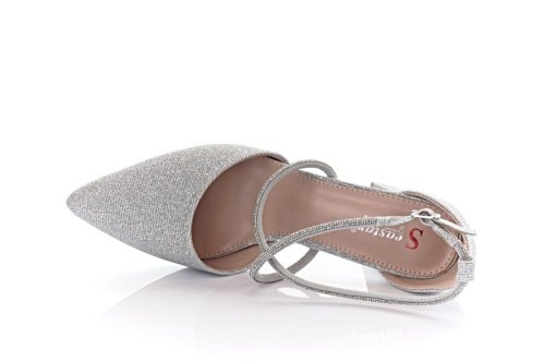 Туфлі жіночі Seastar 9580 (весна-літо-осінь, срібло, еко-шкіра)
