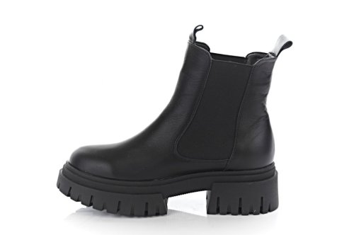 Ботинки женские Steffe 9804 (зимние, черные, кожаные)
