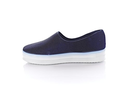Сліпони жіночі Lucky shoes 3774 (весна-літо-осінь, синій)