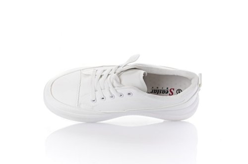 Кроссовки женские Seastar 9614 (весенне-осенние, белый, эко-кожа)