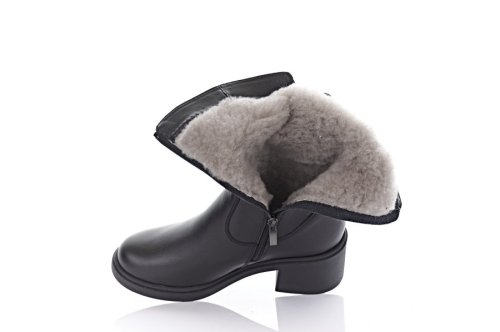 Чоботи жіночі Tango 10565 (зимові, чорні, шкіряні)