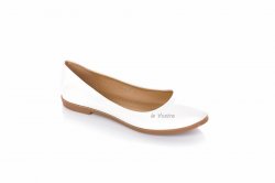 Балетки жіночі CHC-Shoes 2293 (весна-літо-осінь, білий)