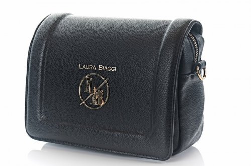 Сумка жіноча Laura Biaggi 9728 (чорна, еко-шкіра)