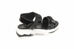 Босоножки женские Smail Swan 5950 (лето, черный, эко-кожа)