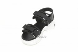 Босоножки женские Smail Swan 5950 (лето, черный, эко-кожа)