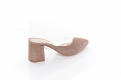 Шлепанцы женские Lirio 7782 (лето, кофе, замш)
