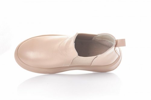 Кроссовки женские Ladi 9156 (весенне-осенние, капучино, кожа)