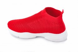 Мокасины женские Seastar 7115 (лето, красный, текстиль)