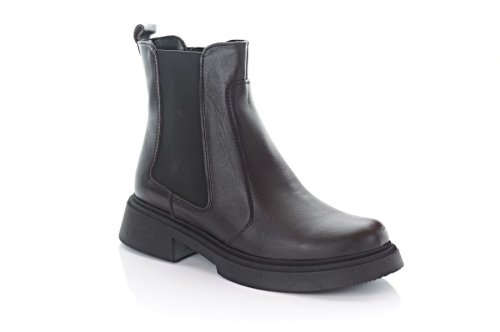 Черевики жіночі EDAN 10594 (зимові, шоколадні, шкіряні)