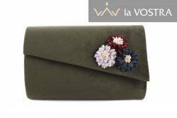 Клатч жіночий Miss moda 2945 (зелений, еко-замш)