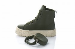 Кеды женские Seastar 8221 (весенне-осенние, зеленый, эко-кожа)
