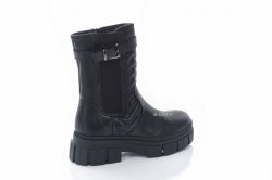 Черевики жіночі Basida 8234 (весняно-осінні, чорний, еко-шкіра)
