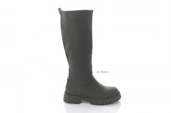 Сапоги женские Basida 8235 (весенне-осенние, зеленый, эко-кожа)