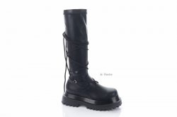 Сапоги женские Smail Swan 8215 (весенне-осенние, черный, эко-кожа)