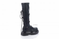 Сапоги женские Smail Swan 8215 (весенне-осенние, черный, эко-кожа)