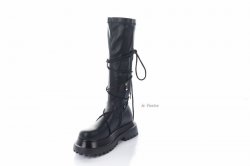 Сапоги женские Smail Swan 8215 (весенне-осенние, черный, эко-кожа)