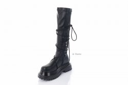 Сапоги женские Smail Swan 8215 (весенне-осенние, черный, эко-кожа)