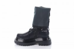 Сапоги женские Smail Swan 8215 (весенне-осенние, черный, эко-кожа)