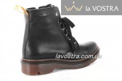 Черевики жіночі Haries 6871 (зимові, чорний, шкіра)