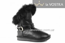 Угги женские A.A 2152 (зимние, черный, эко-кожа)