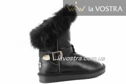 Угги женские A.A 2152 (зимние, черный, эко-кожа)