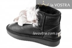 Угги женские Basida 3169 (зимние, черный, эко-замш)