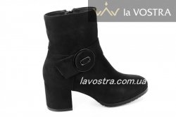 Черевики жіночі Loreta 6735 (зимові, чорний, еко-замш)