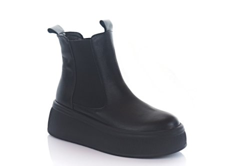 Черевики жіночі Steffe 11381 (зимові, чорні, шкіряні)