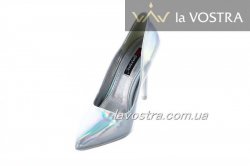 Туфлі жіночі Seastar 6921 (весняно-осінні, срібло, еко-лак)