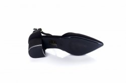 Туфлі жіночі Weide Y220 (весняно-осінні, чорний, еко-замш)