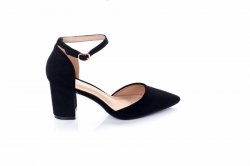 Босоножки женские Smail Swan 5851 (весна-лето-осень, черный, эко-замш)