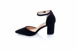 Босоножки женские Smail Swan 5851 (весна-лето-осень, черный, эко-замш)