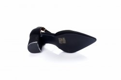 Босоножки женские Smail Swan 5851 (весна-лето-осень, черный, эко-замш)