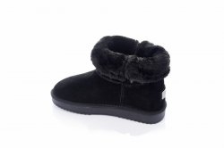 Угги женские ITTS 6890 (зимние, черный, эко-замш)