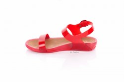 Босоножки женские ROJO 7245 (весна-лето-осень, красный, силикон)