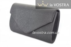 Клатч жіночий Miss moda 5401 (чорний, еко-замш)