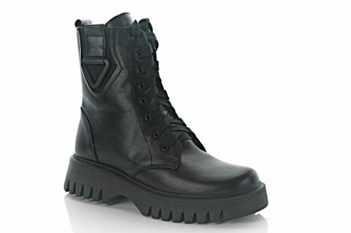 Черевики жіночі EDAN 9788 (зимові, чорні, шкіряні)