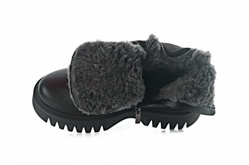 Черевики жіночі EDAN 9788 (зимові, чорні, шкіряні)