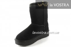 Угги женские M-Style 3166 (зимние, черный, замш)