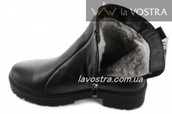 Черевики жіночі Devis 6806 (зимові, чорний, шкіра)