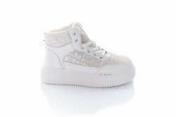Кроссовки женские STILLI 8286 (весенне-осенние, белый, балоновые)