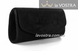 Клатч женский Miss moda 5398 (черный, эко-замш)