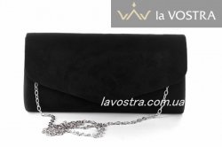 Клатч женский Miss moda 5398 (черный, эко-замш)