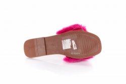 Шльопанці жіночі Seastar 7963 (літо, фуксія, хутро)