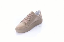 Кроссовки женские Maria Sonet 7290 (весенне-осенние, капучино, кожа)
