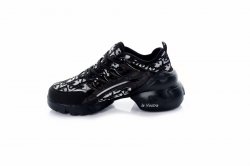Кроссовки женские Stile 7630 (весна-лето-осень, черный, текстиль)