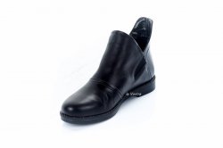 Черевики жіночі OLLi 7640 (весняно-осінні, чорний, шкіра)