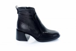 Черевики жіночі Sezar 7644 (весняно-осінні, чорний, шкіра)