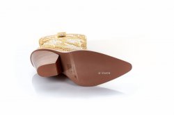 Черевики жіночі Smail Swan 7659 (літні, жовтий, еко-шкіра)
