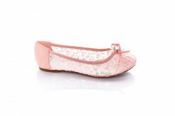 Балетки женские Diamantione 2274 (весна-лето-осень, розовый, текстиль-сетка)
